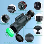 Imported high definition monocular telescope connected to an adjustable metal tripod