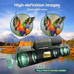 Close up of BAK4 prism lens on Adasion monocular