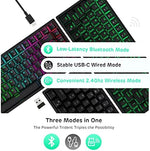 RK Royal Kludge RK84 hot swappable red switches close up