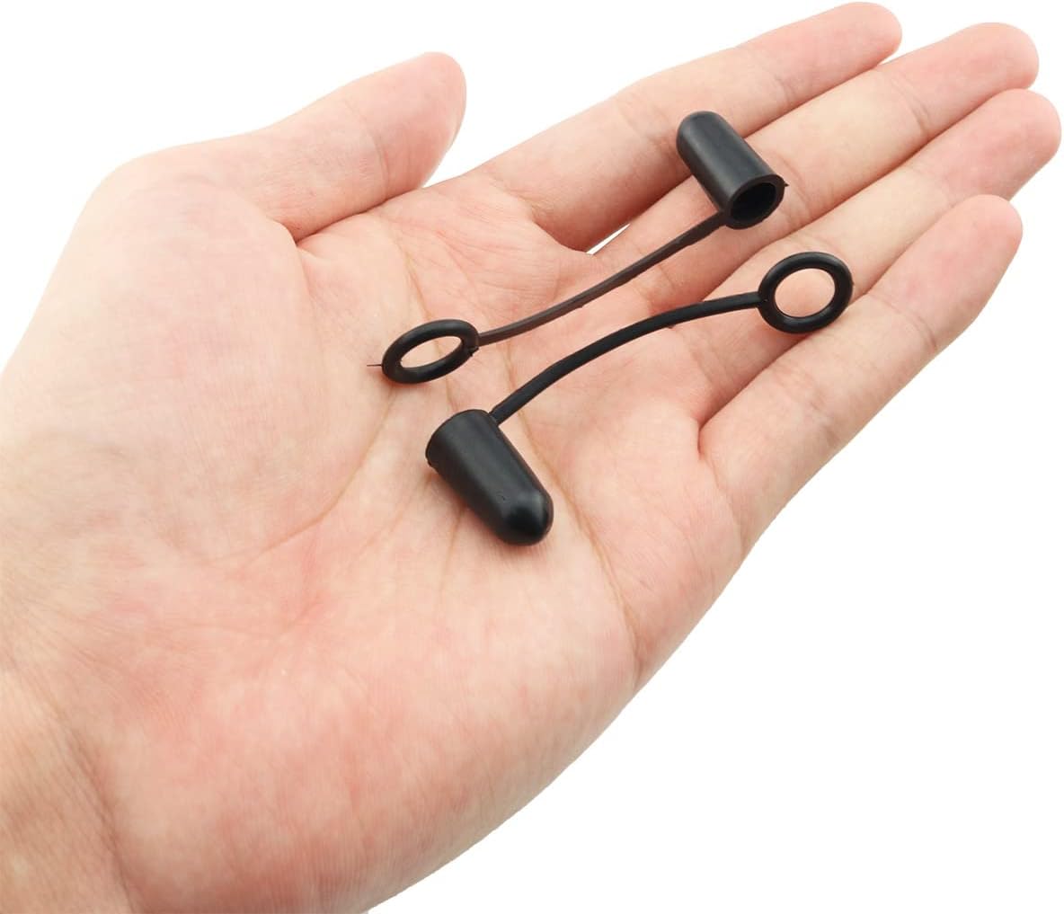 Bar and kitchen accessories black rubber pourer caps