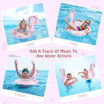 Detail shot of the inflation valve on MoKo unicorn swimming ring