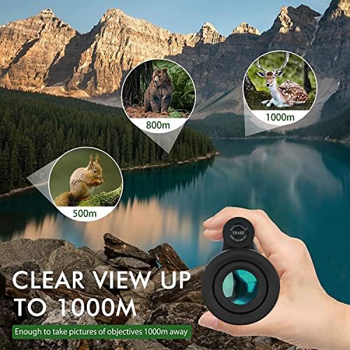 Close up of Ayraviio 12x60 monocular lens and gold accents