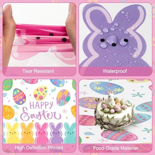 Two pack of Litmitfu rectangular disposable table covers folded together for easy party storage