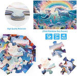 Packaging box for IFLOVE educational toddler puzzle showing full dimensions