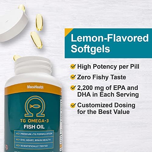 Close-up view of the 2200 mg premium fish oil softgels emphasizing the clean, purified gold appearance of the capsules.