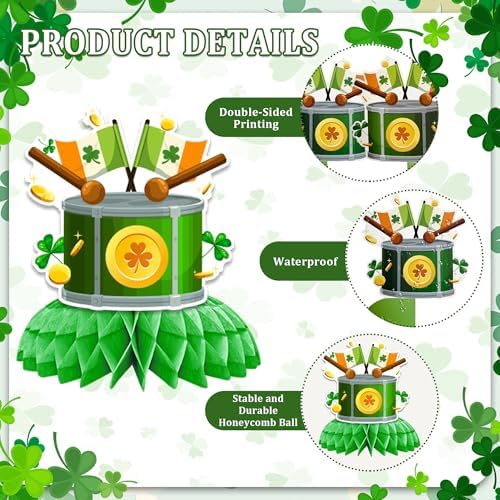 St Patricks Day party table arrangement using Ittebiss centerpieces