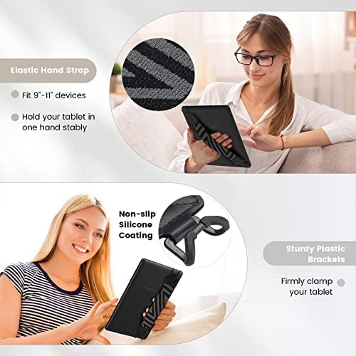 MoKo lightweight tablet grip bracket stretching over a slim case