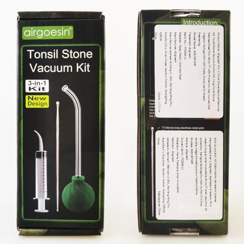 Close up of the 125 degree curved glass suction tube for tonsil care.