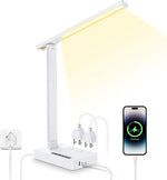 LAOPAO Desk Lamp with Wireless Charger: USB Charging Port, Table Lamp with Clock, Desk Lamps for Home Office College Dorm Room Essentials - Image 13