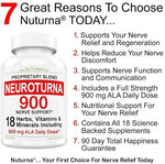 Nuturna dietary supplement bottle displaying 900mg Alpha Lipoic Acid
