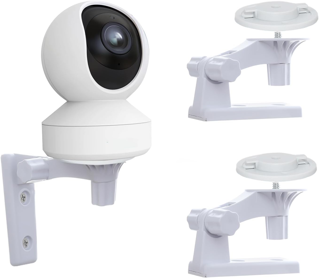 Tekcam 2 pack camera wall mount front view