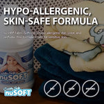 Imported USA NuSoft fabric softener for sensitive skin and color protection.