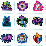 Pack of 100 neon aesthetic stickers for school rewards