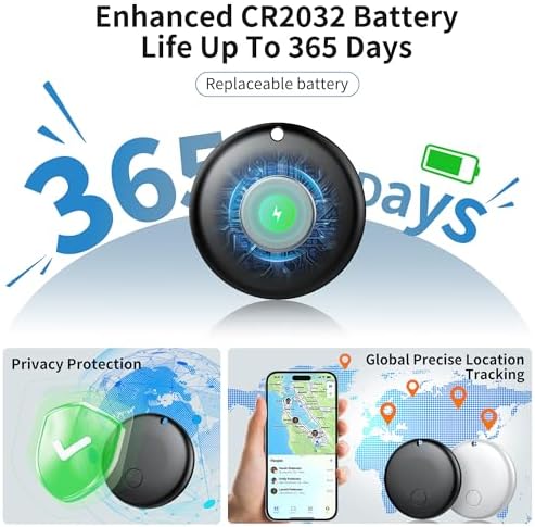 Side view displaying the slim water resistant profile of the Jocular Bluetooth item finder tag.