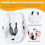Orzbow cotton car seat liner installed on travel system