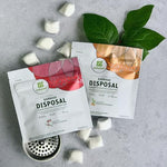 Grab Green garbage disposal cleaner pods lifestyle kitchen setting