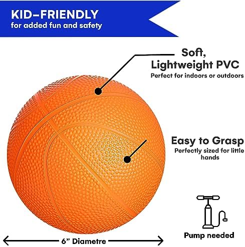 Botabee 6 inch mini basketballs for indoor play