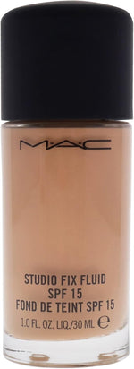 M.A.C Studio Fix Fluid SPF 15 liquid foundation shade label close-up
