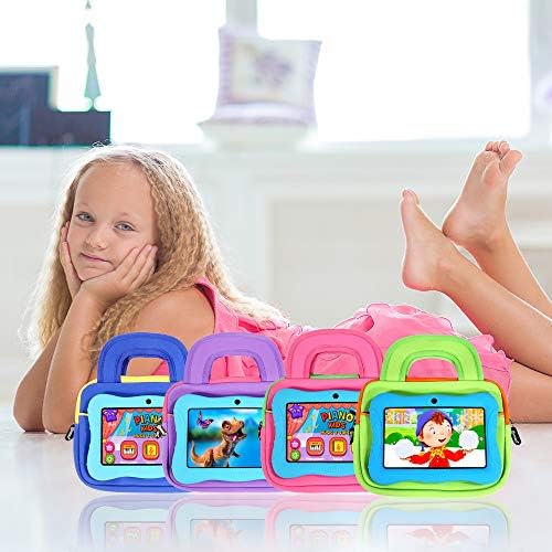 Contixo kids tablet protection bag being held by its ergonomic integrated top handle