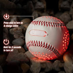 Collection of Zaceac LED baseballs showing multiple color modes.