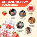 Softbear 120 count vegan potassium chloride gummies close up texture view