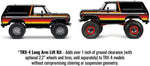 Traxxas TRX-4 Red Long Arm Lift Kit components including shocks and links