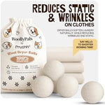 Prushh natural fabric softener balls with cotton storage bag for eco conscious homes