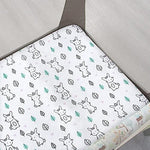 Pack and Play Sheets, 2 Pack Mini Crib Sheets, Stretchy Playard Fitted Sheet, Compatible with Graco Pack n Play, Soft and Breathable Material, Stars & Bunny - Image 4