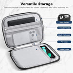 MoKo tablet travel bag external quick access pocket with accessories