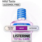 Large 1 Liter bottle of Listerine Total Care Zero with 99.9% germ killing power.