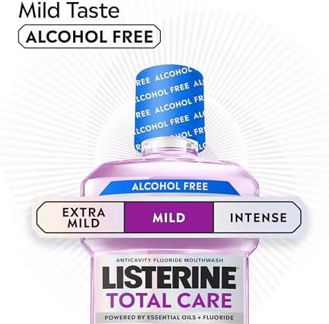 Large 1 Liter bottle of Listerine Total Care Zero with 99.9% germ killing power.