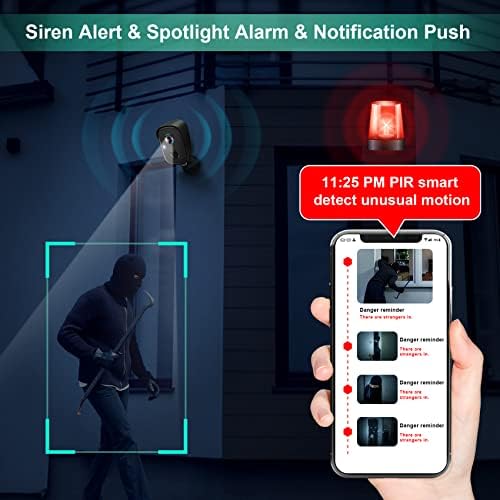 Vision Well smart security camera displaying the weather resistant design under wet outdoor weather conditions