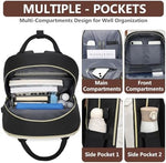 Bagswan travel bookbag demonstrating external USB charging port connected to a smartphone