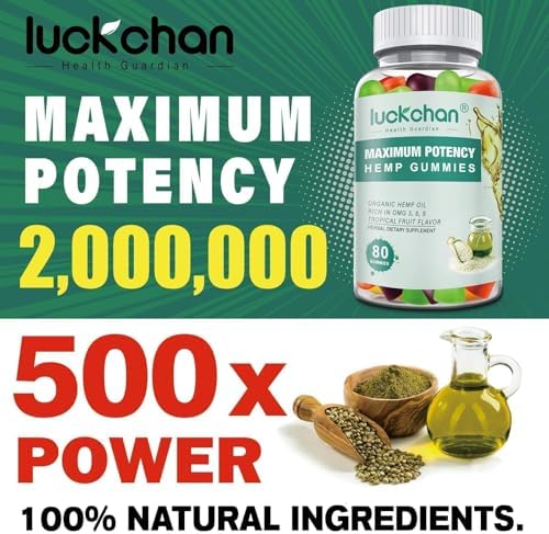 Luckchan hemp gummies tropical fruit flavor bear shape