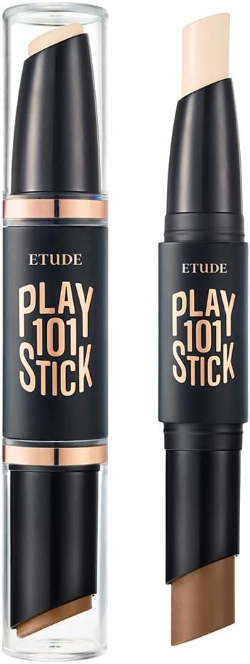 ETUDE Play 101 Stick Contour Duo - Original | Creamy Shading and Highlighter Duo for Easy Contouring Makeup, Kbeauty, Korean Makeup - Image 9