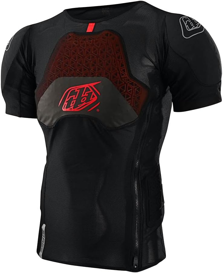 Troy Lee Designs Stage Ghost D3O Short Sleeve Baselayer front view premium mountain biking body armour