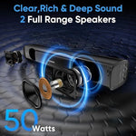 Riowois sound bar mounted on wall under television