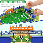 COUOMOXA mini foosball table game scoreboard close up with two interactive players