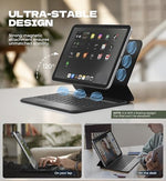 Dexnor ultra light tablet case attached at an ergonomic viewing angle