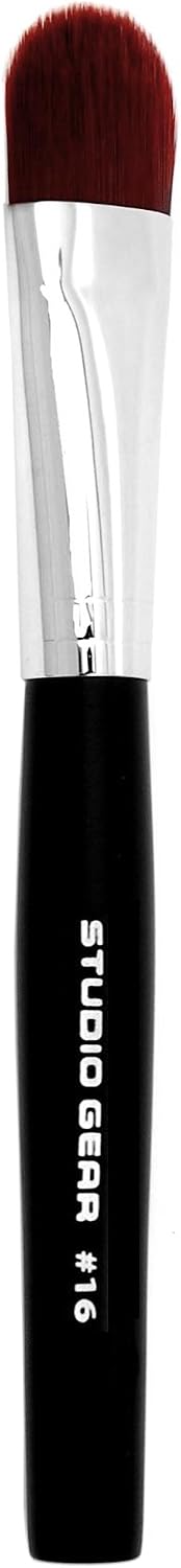 Studio Gear Foundation Brush front view professional makeup applicator