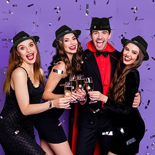 Sureio gangster costume hats adult fit display