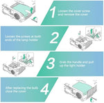 Poxtedsr replacement lamp for epson brightlink projectors top view layout