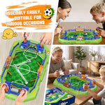COUOMOXA children birthday gift mini soccer game assembly showing durable plastic parts