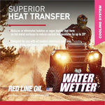 Ready to use deionized water blend radiator fluid for extreme heat reduction