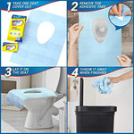 Waterproof plastic backing layer repelling liquid droplets on public commode shield