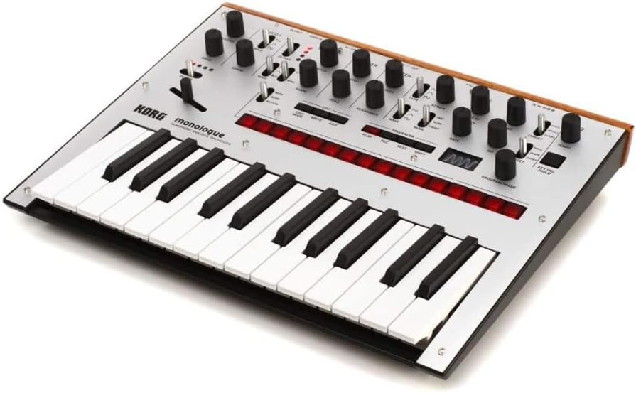 Korg Monologue analog synthesizer knob controls and sliders
