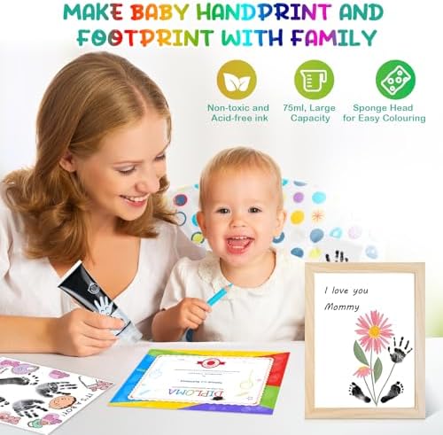 Dog paw print being captured cleanly using the washable Sortnic pet safe ink kit