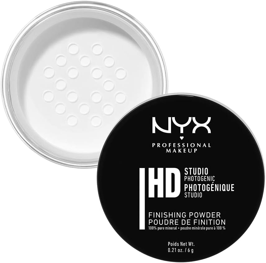NYX Professional Makeup Studio Finishing Powder front view jar packaging
