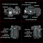Black Mamba ergonomic camera rig with anti-twist positioning blocks