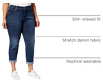 Jessica Simpson relaxed fit roll cuff jean lifestyle view